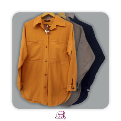 مانتو لینن جیب ساده بدون دکمه – استایل ساده و راحت برای روزهای گرم شما